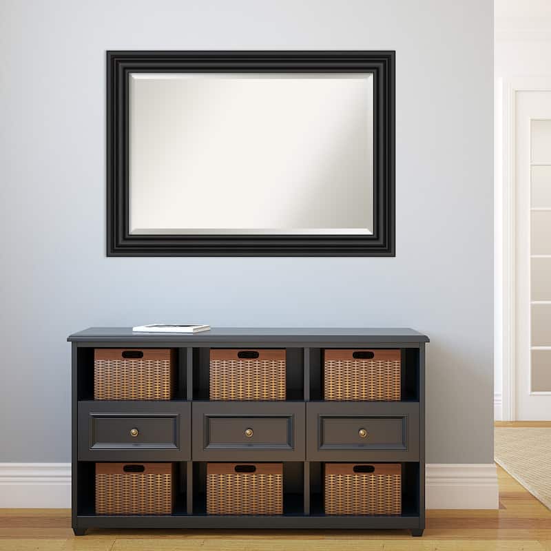 Beveled Wall Mirror - Colonial Black Frame - Colonial Black