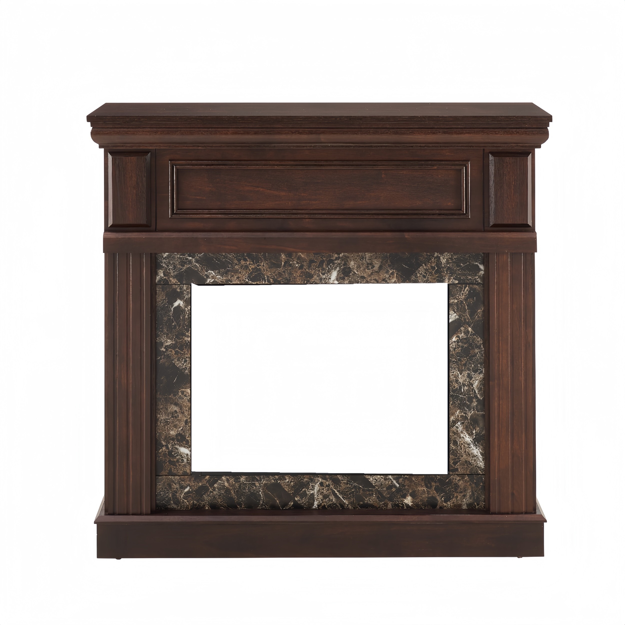 GDFStudio - Traditional Electric Fireplace with Mantel and including/ not including 23-Inch Fireplace Insert with Remote Control