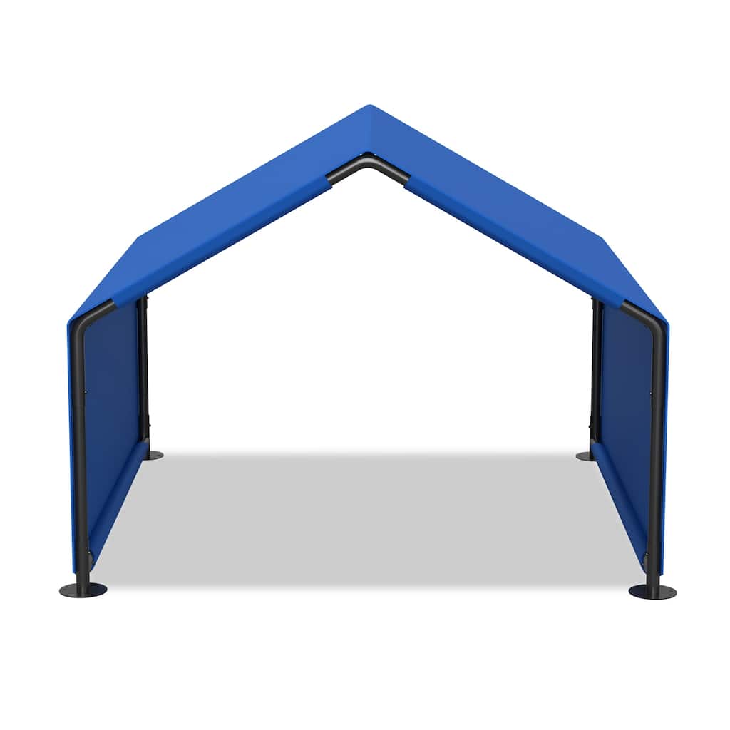 Blue Oxford Fabric Steel Dog Tent with Waterproof and Ventilated Design