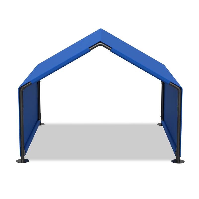 Blue Oxford Fabric Steel Dog Tent with Waterproof and Ventilated Design