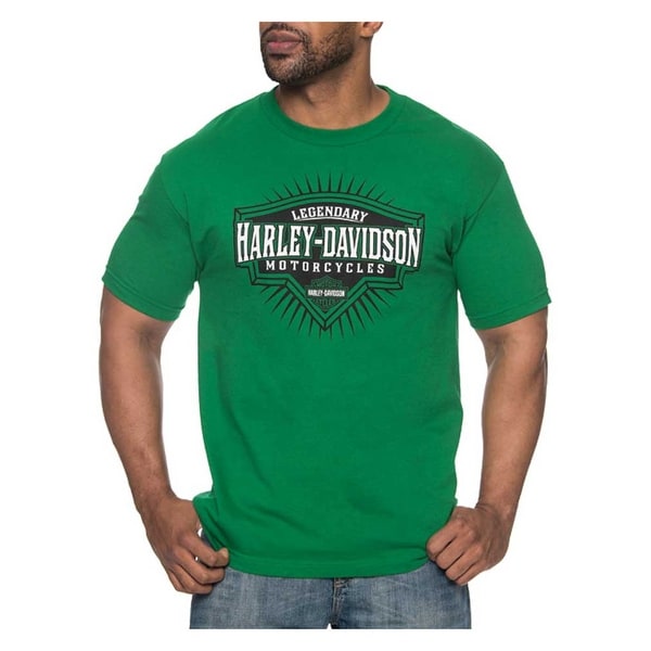 Harley-Davidson Men's Roadblock H-D Short Sleeve Crew-Neck T-Shirt, Kelly  Green - On Sale - Overstock - 30027495 - L