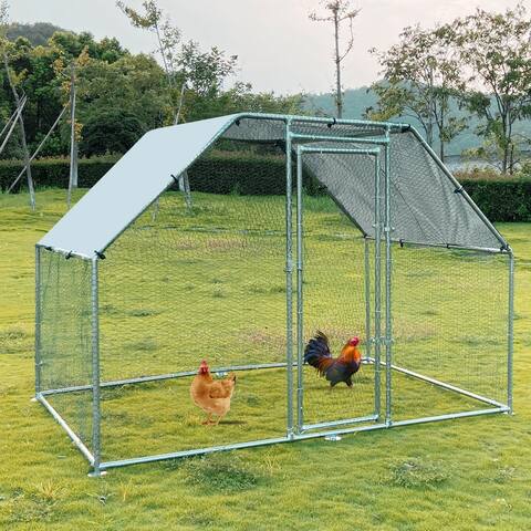 Metal Large Chicken Coop Walk-in Poultry Cage