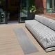 preview thumbnail 120 of 183, Nourison Essentials Solid Contemporary Indoor/ Outdoor Area Rug 2'2" x 7'6" Runner - Silver Grey
