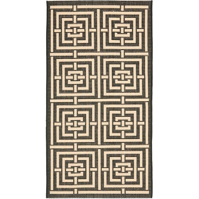 SAFAVIEH Courtyard Ginger Indoor/ Outdoor Waterproof Patio Backyard Rug