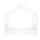 preview thumbnail 17 of 15, White Full Metal House Platform Bed with Drawers & Headboard