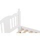 preview thumbnail 15 of 16, Wood Twin Platform Bed with Column-Decoration Headboard