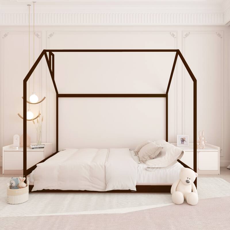 House Bed Frame Wood Bed