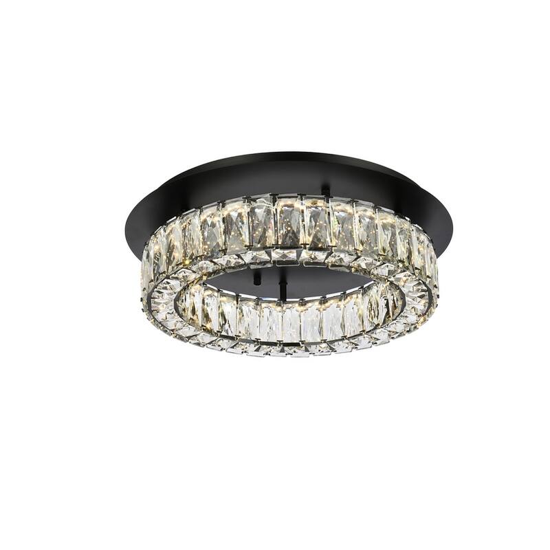 Indigo Home 18 inch LED Single flush mount in black