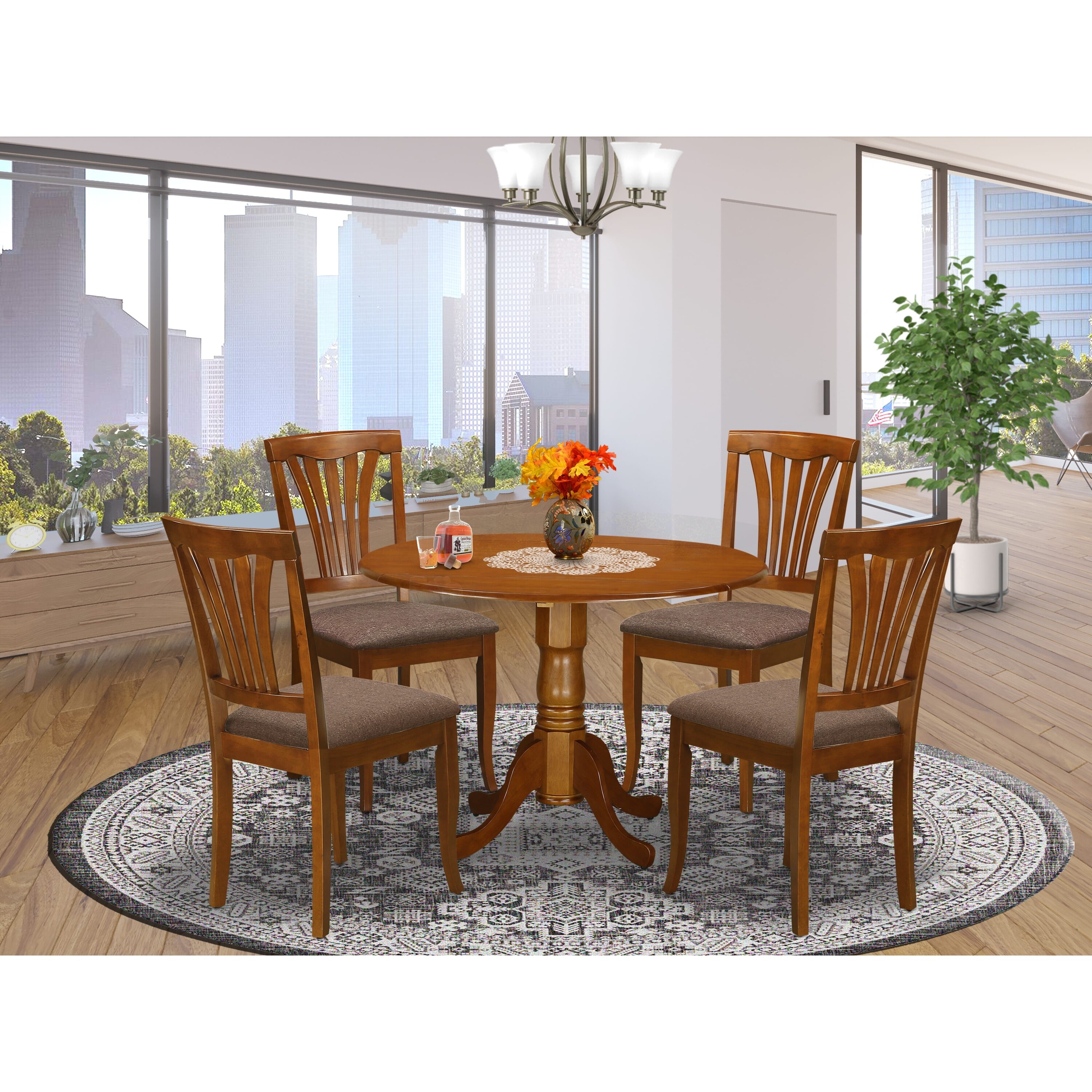 Round 4 seater dining table set outlet