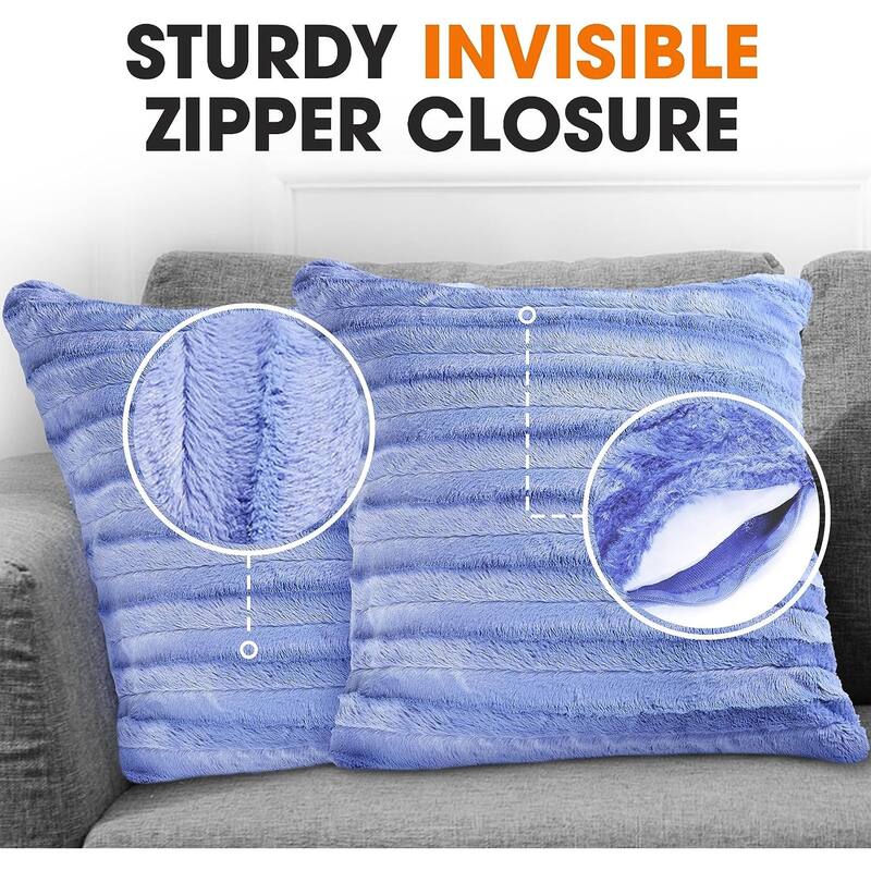 Cheer Collection Decorative Throw Pillows for Couch & Bed (Set of 2)