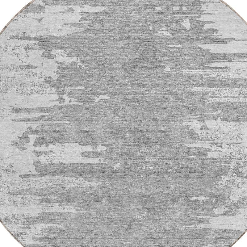 HomeRoots Abstract Transitional Rectangle Outdoor Rug