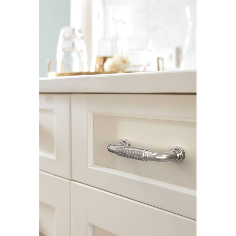 Amerock BP37681 Collet 3" Center to Center Knurled Handle Cabinet Pull
