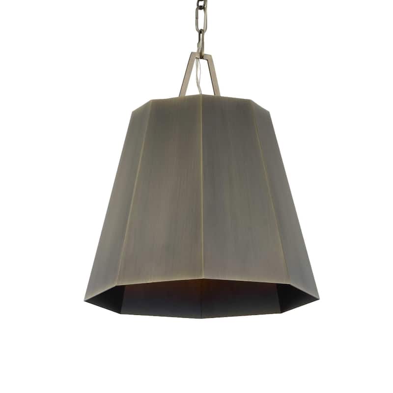 Uttermost Granada 1 Light Hexagon Pendant - 15"W x 15"D x 16"H