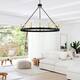 Acroma 15 Light 40 In Modern Farmhouse Wagon Wheel Chandelier-UL