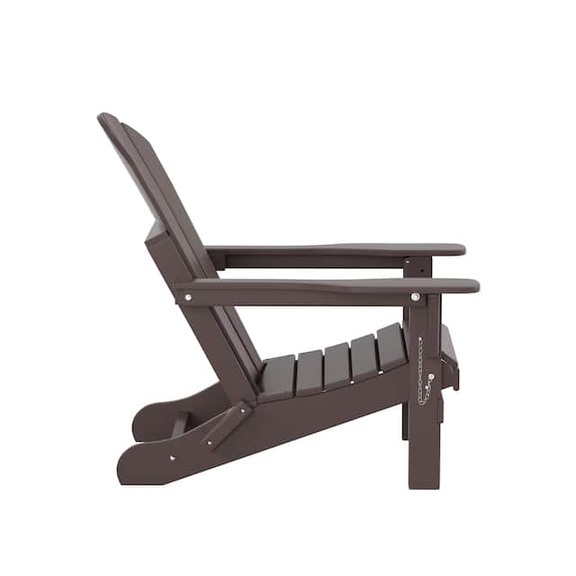 Laguna Folding Poly Eco-Friendly All Weather Outdoor Adirondack Chair