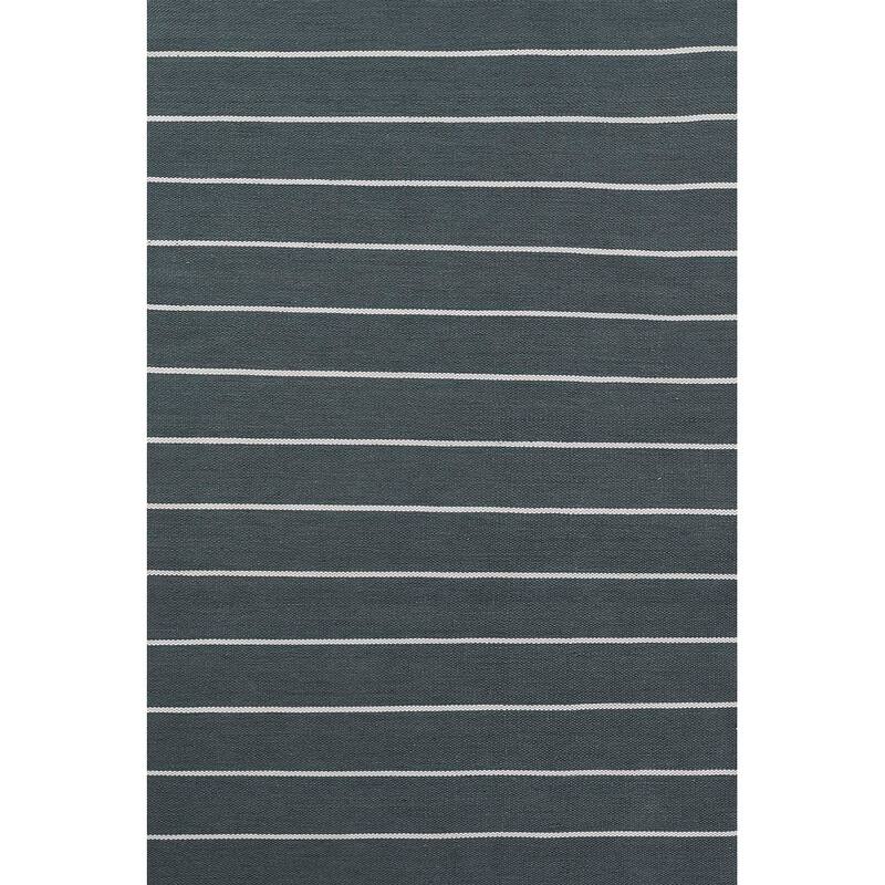 Erin Gates by Momeni River Fine Hand Woven PET Indoor Outdoor Rug - 2'3" X 8' Runner - Slate