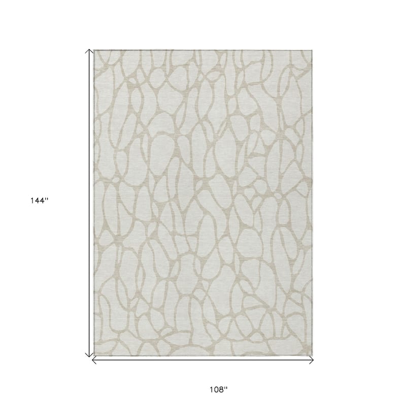 HomeRoots Geometric Transitional Rectangle Outdoor Rug