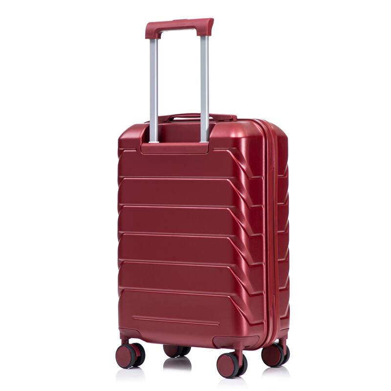 20 Inch ABS Hard Shell Travel Checked Luggage, Scratch Resistant Surface Four Multi-Directional Wheels, With Combination Lock