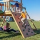 preview thumbnail 6 of 39, Backyard Discovery Endeavor Cedar Wood Swing Set, Slide, Play Deck