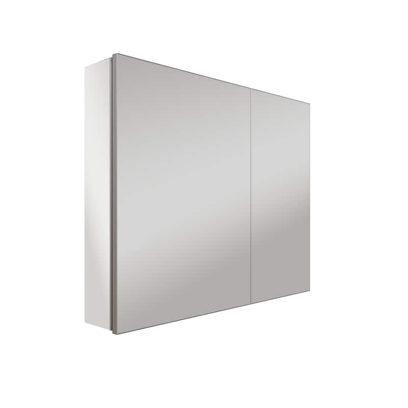 Modland 30"-36"W x 24"H Double Door Bathroom Medicine Cabinet with Mirror,Aluminum Frame