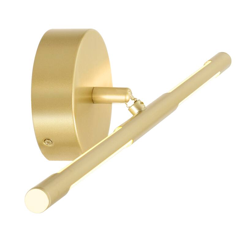 Oskil Integrated LED 24in Satin Gold Vanity Light - Satin Gold