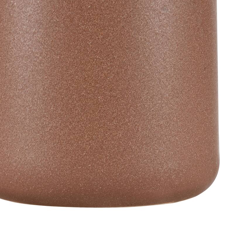 Elk Home Brinson Matte Brown Earthenware 5 Inch Wide Vase