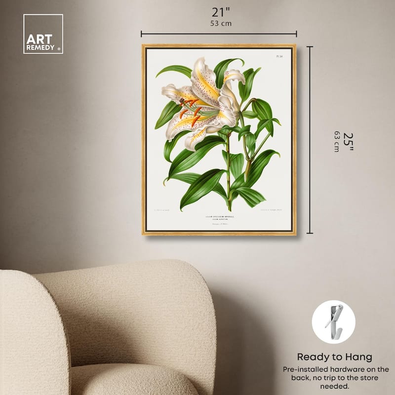 Lilium Speciosum Imperiale Canvas by Art Remedy