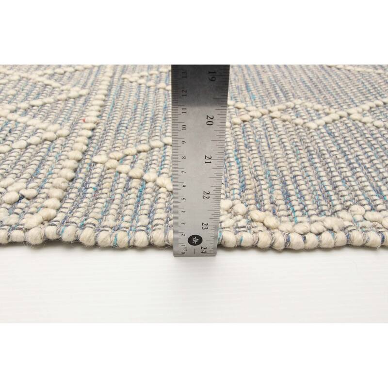 ECARPETGALLERY Braid weave Sienna Grey Wool Rug - 5'11 x 8'11
