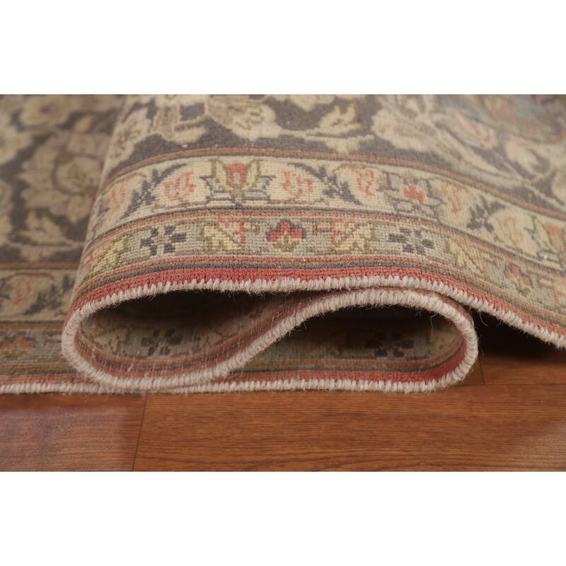 Traditional Kashan Persian Vintage Area Rug Hand-knotted Wool Carpet - 10'0" x 13'4"