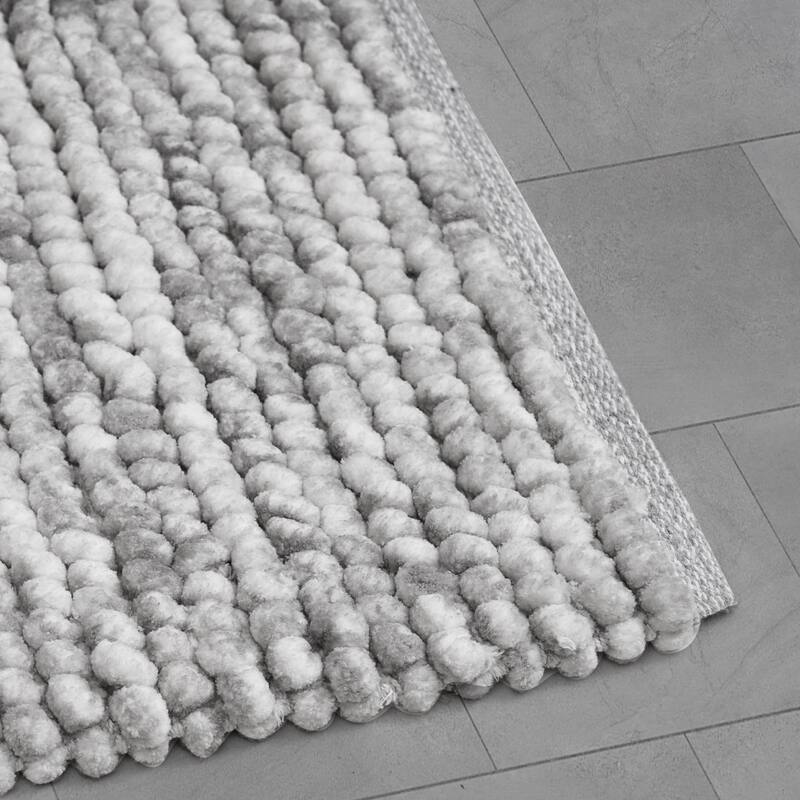 French Connection Space Dye Chunky Chenille Bath Rugs