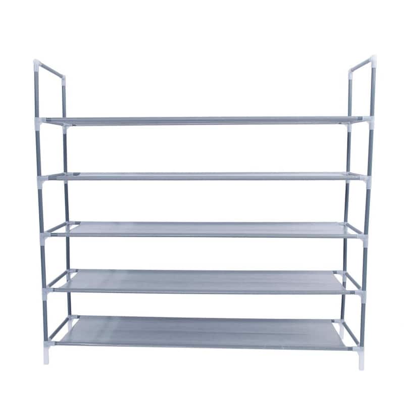 5 Tier Racks Standing Shoe Rack Organizer Storage,25 Pairs Shoes Shelves Space
