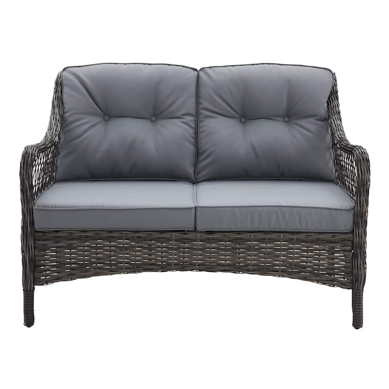 Corvus Vasconia Outdoor 4-piece Brown Wicker Sofa Set