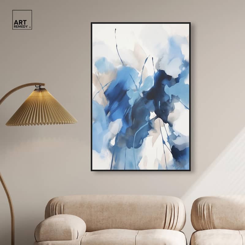 Fleur Bleue I Canvas by Art Remedy