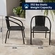 preview thumbnail 10 of 34, 3-piece Outdoor Table/Chair Set - 28.75"W x 28.75"D x 28"H
