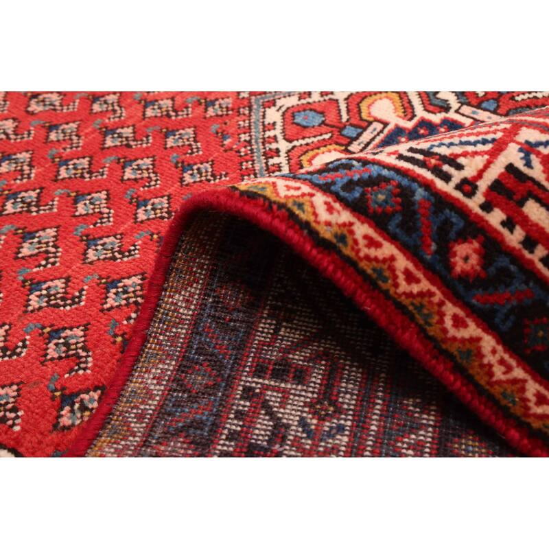 ECARPETGALLERY Hand-knotted Andelz Red Wool Rug - 4'7 x 6'5