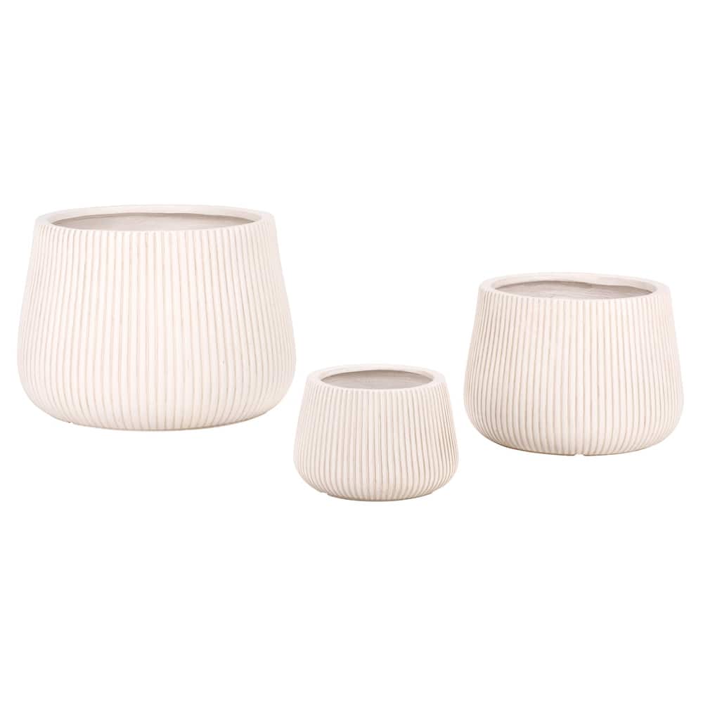 SAFAVIEH Outdoor Living Sara Planter Pot (Set of 3) - 21"W x 21"D x 15"H