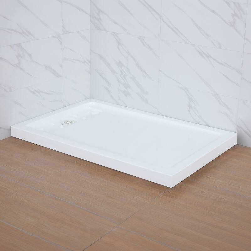 Bel Soft Close 3-Piece Base/Door Rectangular Corner Shower Kit (Left or Right Drain)