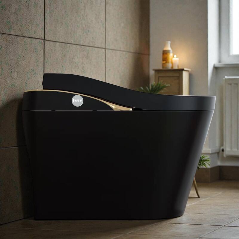 Modern Smart Toilet with Bidet. Auto Open Close. Auto Flush. Heated Seat. Warm Water. Dryer. Foam Shield