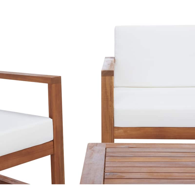 SAFAVIEH Outdoor Jalynn 4-Piece Outdoor Set - 31W x 30D x 50H