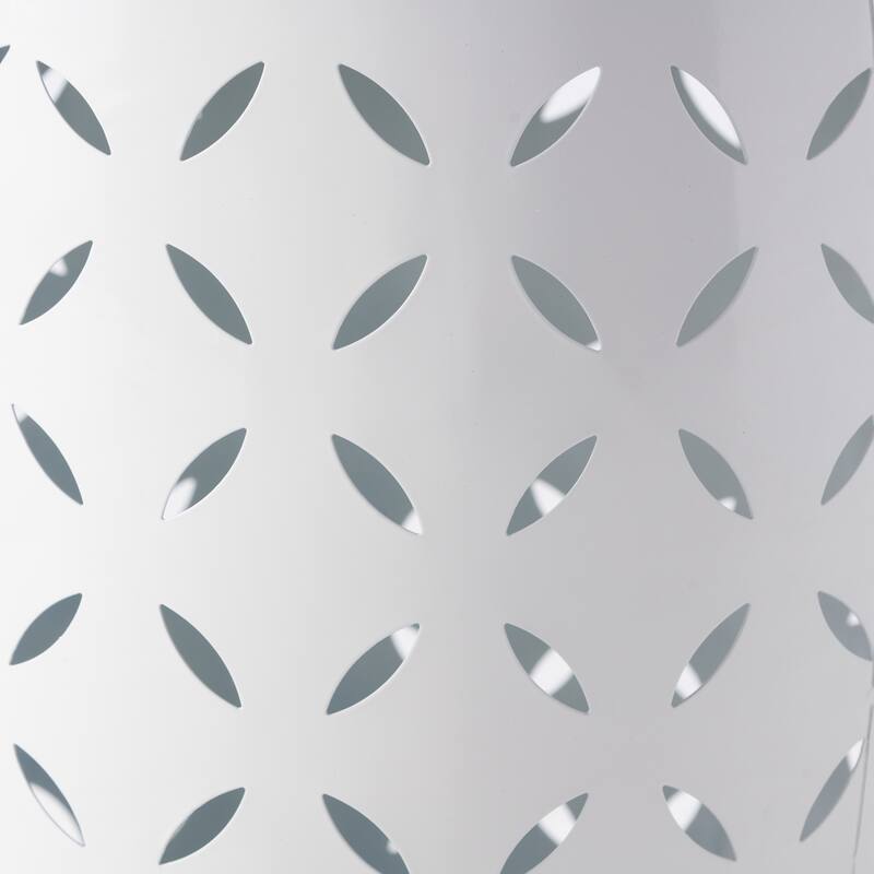 12" Accent Side Table, Cylindrical Design End Table for Living Room, Family Room, or Entryway, Industrial Style