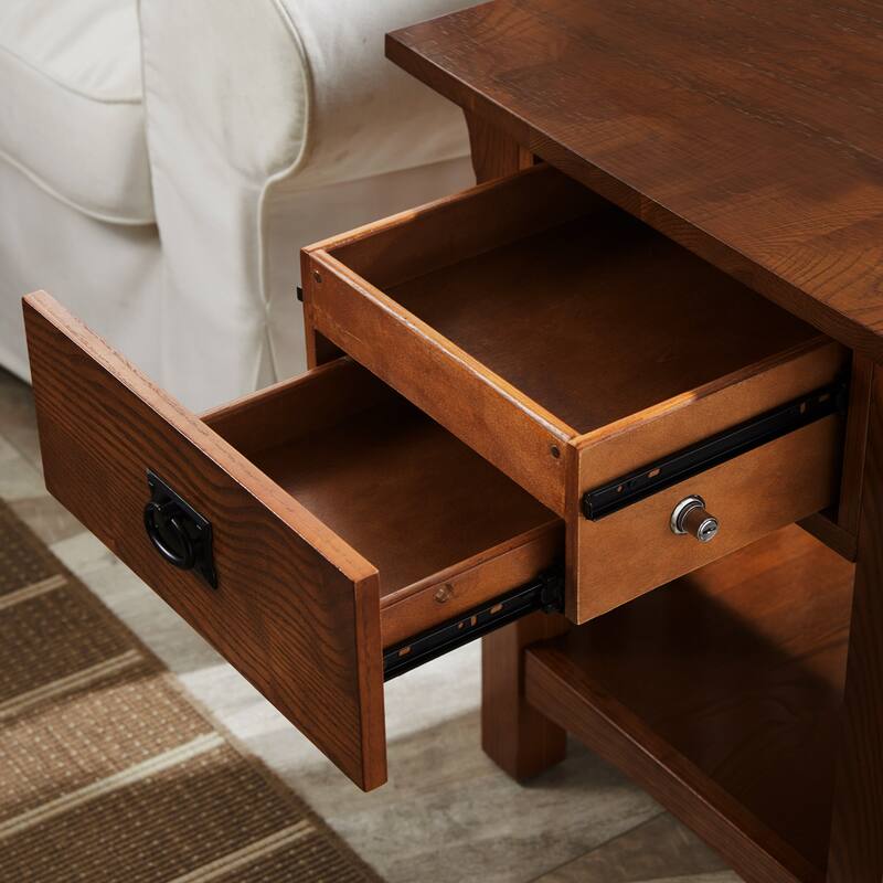 Leick Home Mission Impeccable End Table with Drawer