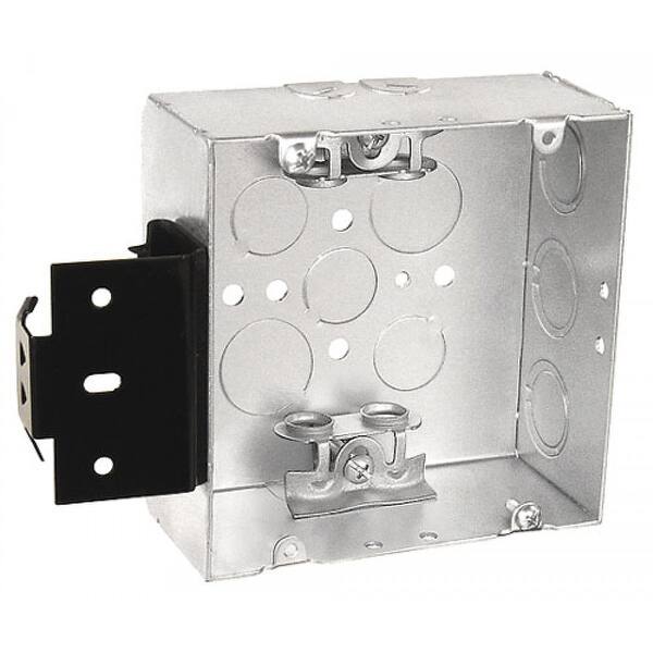 1 Pc, 4-11/16 Welded Junction Box, 2-1/8 in. Deep, Metal Stud Bracket ...