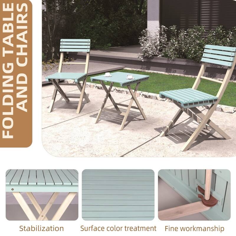 Modern Outdoor Acacia Wood Chair and Coffee Table for Patio