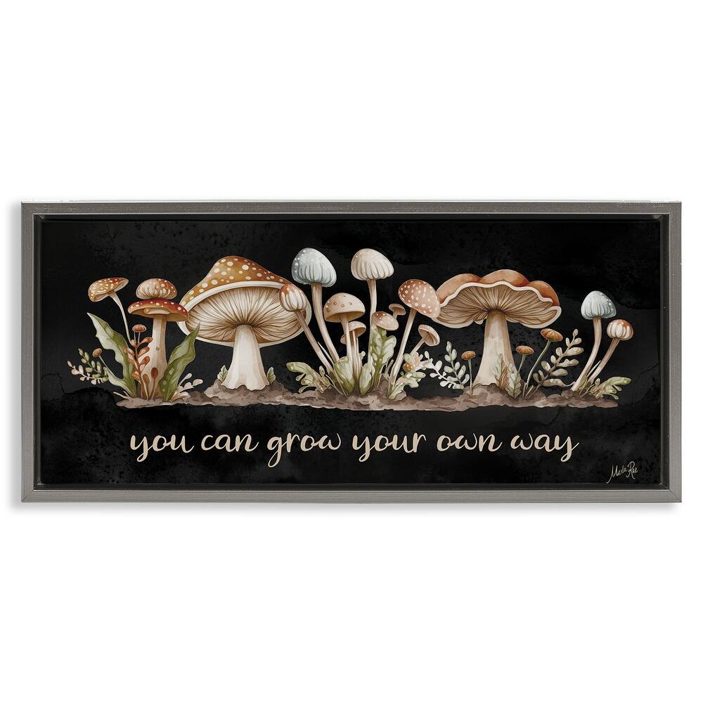 Stupell Grow Your Own Way Framed Floater Canvas Wall Art Design By Marla Rae