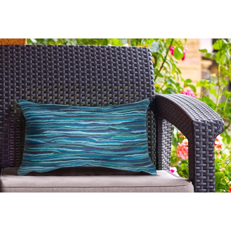 Liora Manne Visions III Broken Stripe Indoor/Outdoor Pillow
