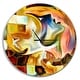 preview thumbnail 2 of 8, Designart 'Way of Inner Paint' Oversized Modern Wall CLock