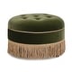 preview thumbnail 82 of 91, Yolanda 24" Upholstered Round Accent Ottoman