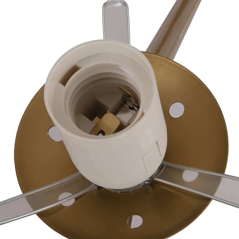 Modern 6-Light Dimmable Sputnik Bubble Chandelier for Dining Room