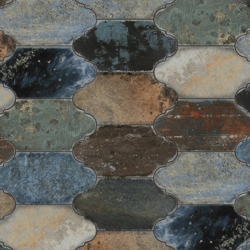 Merola Tile Dorne Provenzal Mix 6-1/4" x 12-3/4" Porcelain Floor and Wall Tile