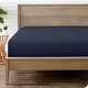 preview thumbnail 52 of 63, Bare Home Double Brushed Deep Pocket Fitted Sheet Full - Midnight